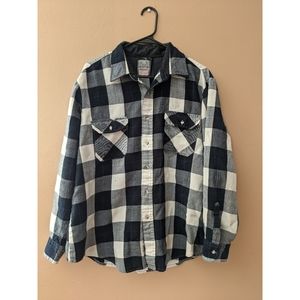 Vintage Outdoor Exchange Black & White Flannel